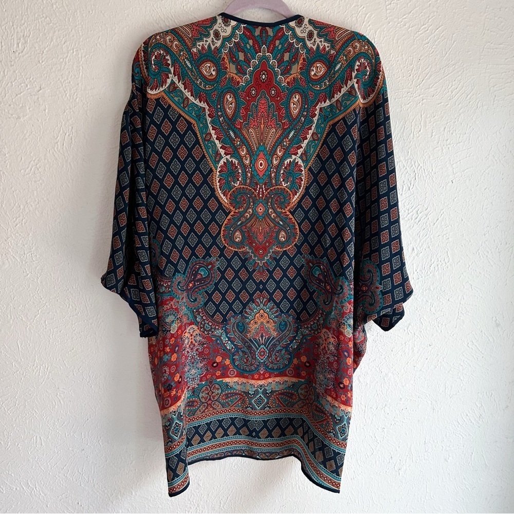 Tolani 100% Silk Boho Kimono / Open Front – O/S